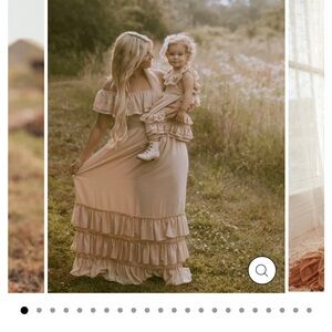 Nellie dress Cream Ruffled Tiered Off-Shoulder Maxi Dress